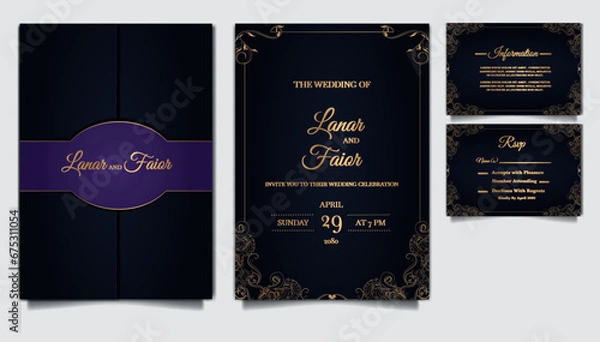 Obraz invitation wedding luxury