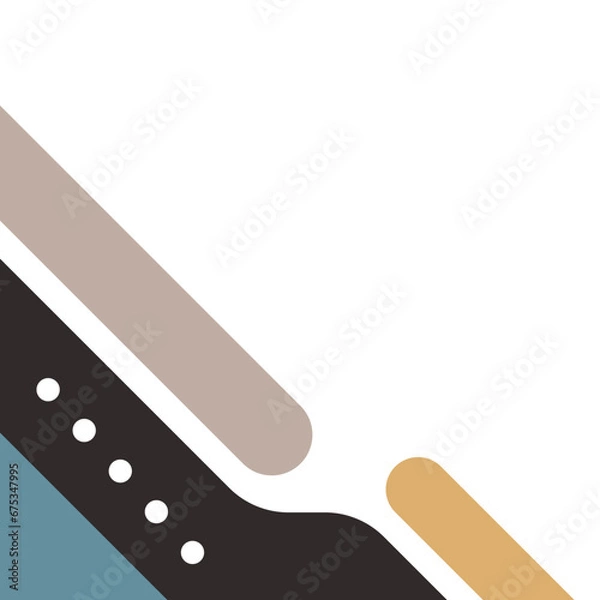 Fototapeta Geometric Rounded Corner