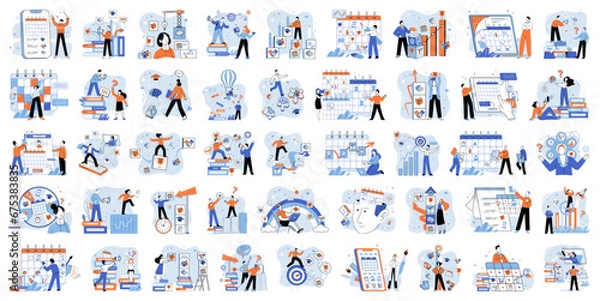Fototapeta Self development. Vector illustration. The self development metaphor compares personal growth to caterpillar transforming into butterfly Achieving success in self development requires continuous