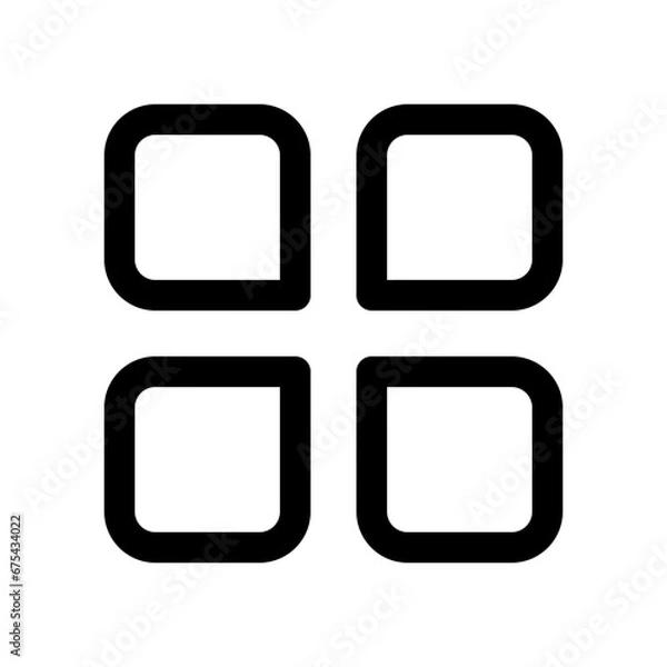 Fototapeta Versatile category icon vector isolated on white abckground