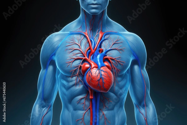 Obraz vein human circulatory system anatomy