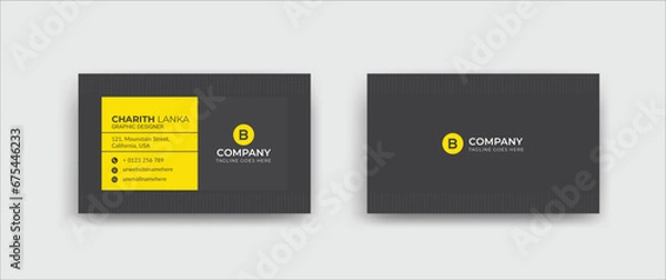 Fototapeta Creative Corporate Business Card Design Template
