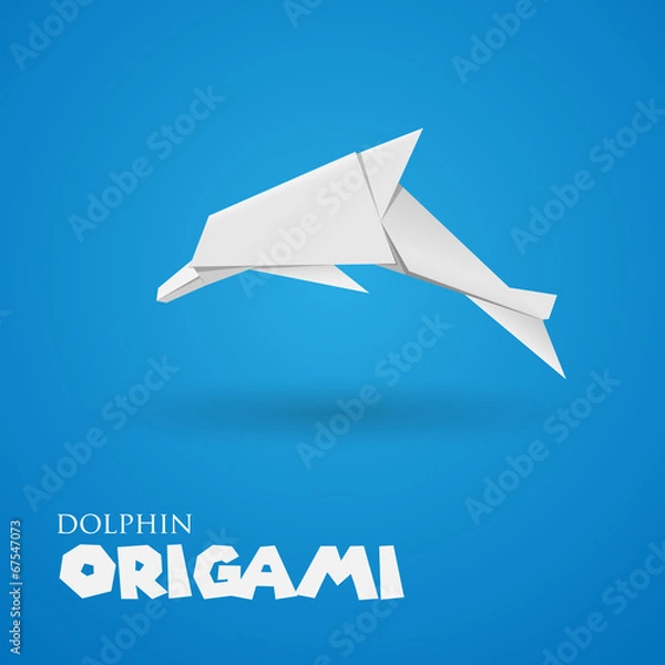 Obraz delfin origami
