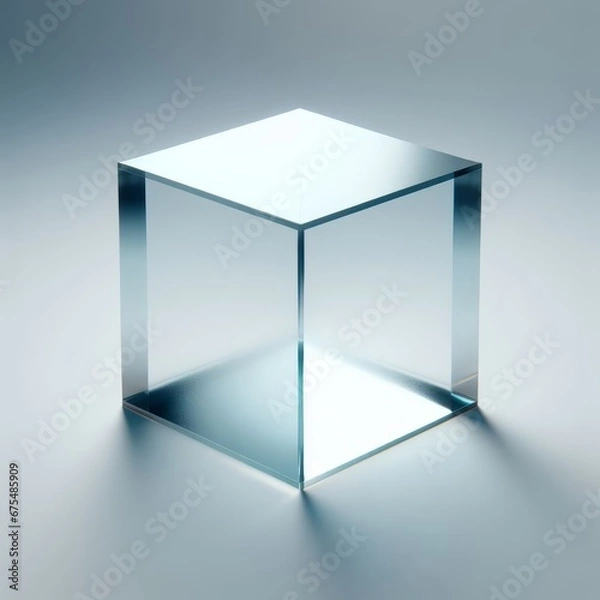 Obraz glass 3d cube