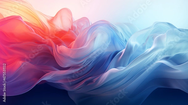 Obraz Smooth gradient background for web development,Generated by AI