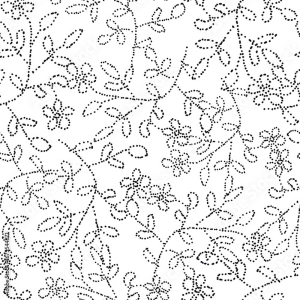 Obraz Flowers Made of Dots