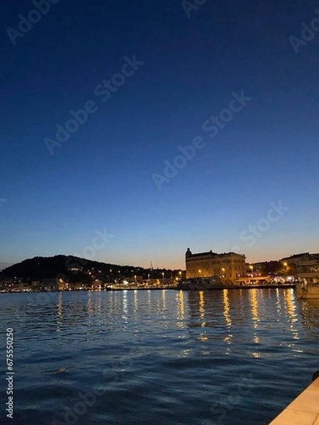 Obraz sunset on the lake