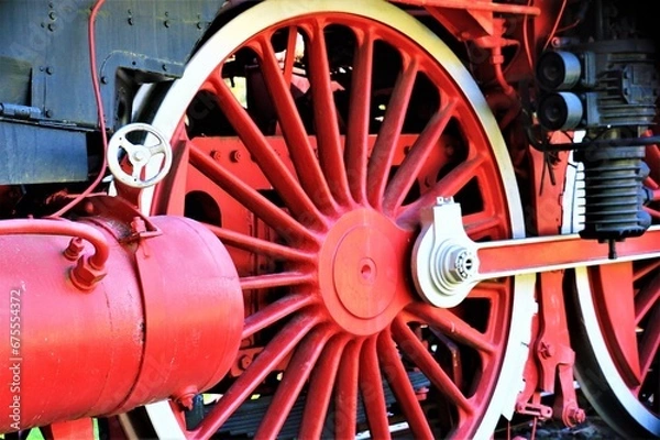 Obraz Rad einer Dampflok