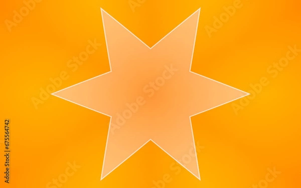 Fototapeta Illustration of an orange background with patterns and effects