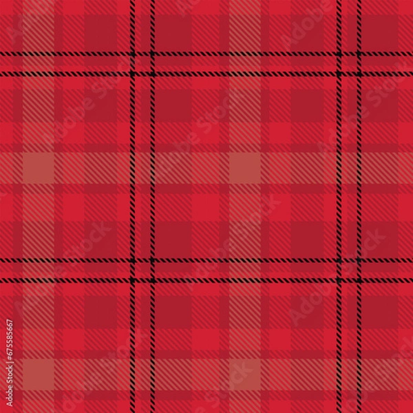 Fototapeta Tartan Plaid Seamless Pattern. Plaid Pattern Seamless. Traditional Scottish Woven Fabric. Lumberjack Shirt Flannel Textile. Pattern Tile Swatch Included.