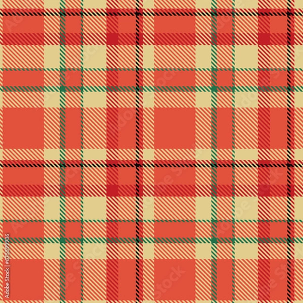 Fototapeta Scottish Tartan Plaid Seamless Pattern, Scottish Tartan Seamless Pattern. Traditional Scottish Woven Fabric. Lumberjack Shirt Flannel Textile. Pattern Tile Swatch Included.