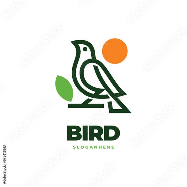 Obraz bird modern logo vector