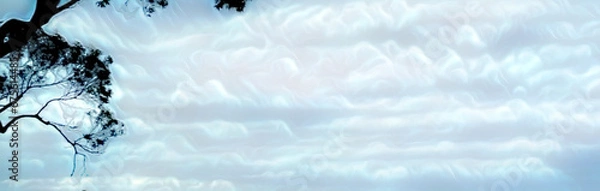 Fototapeta background illustration of white clouds in a blue sky with beautiful sunlight