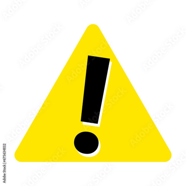 Obraz exclamation danger sign
