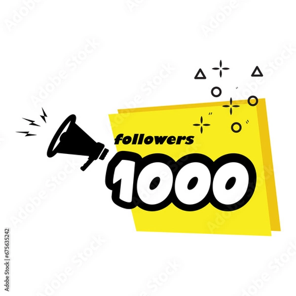 Obraz 1000 followers