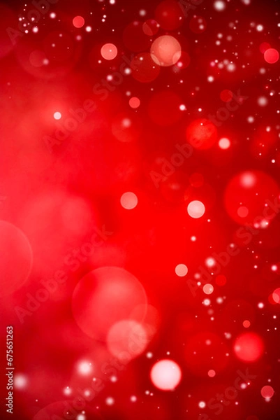 Obraz red blurred background with bokeh