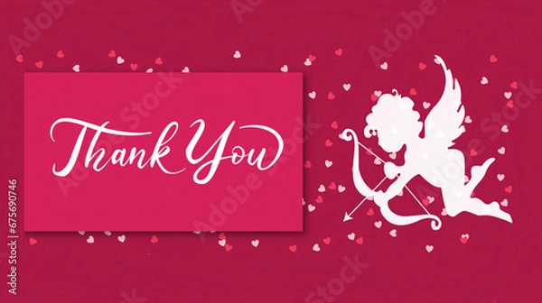 Fototapeta thank you card