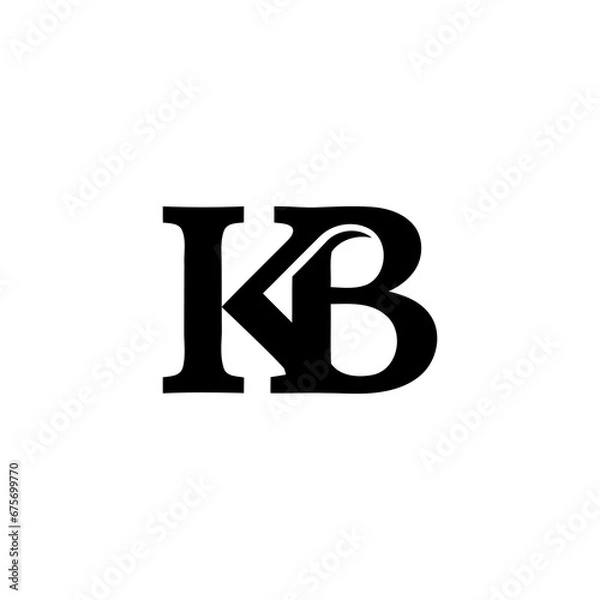 Obraz bk logo design 