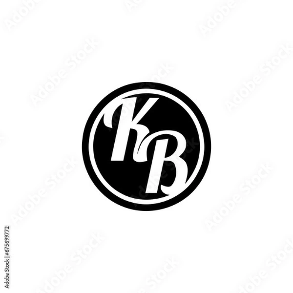 Obraz bk logo design 