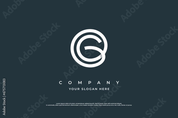 Obraz  Initial Letter G Logo Design Vector