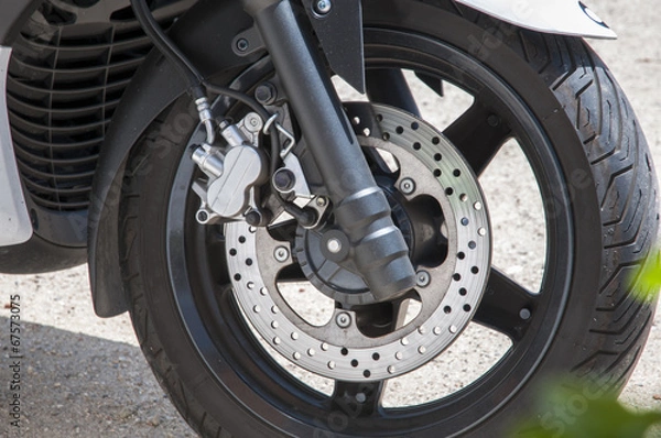 Obraz disc brake motorcycle