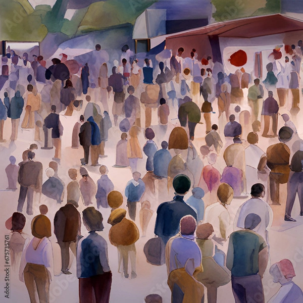 Fototapeta Illustrations, People, Generative AI, 생성이미지