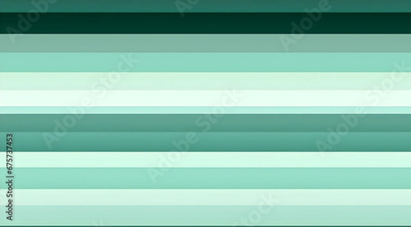 Fototapeta Sleek gradient of mint stripes, perfect for modern and tranquil design backgrounds.