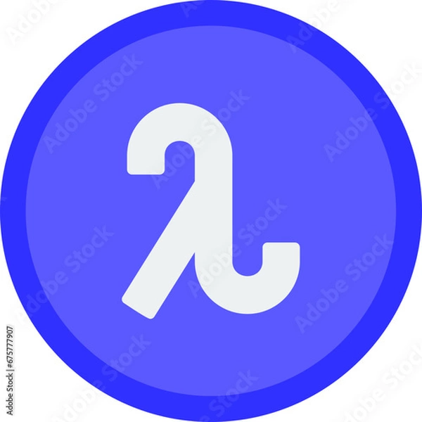 Fototapeta Lambda Icon