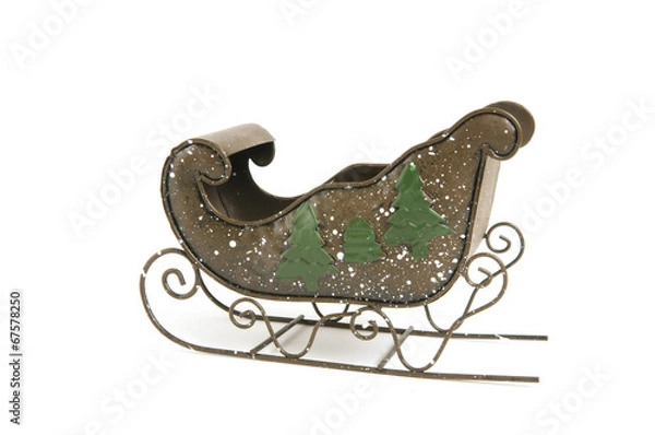 Obraz Antique Santa Sleigh