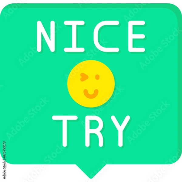 Obraz Nice Try Icon