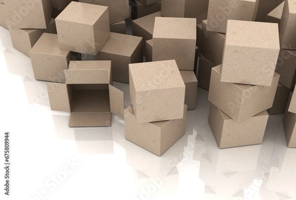 Obraz cardboard boxes