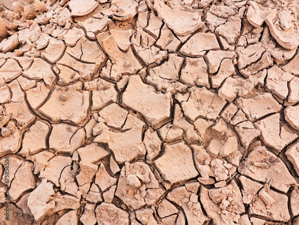 Obraz Soil drought in the desert