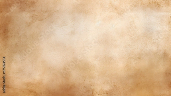 Fototapeta abstract brown background or cream background of vintage grunge background texture parchment paper, light brown pape. generative AI.