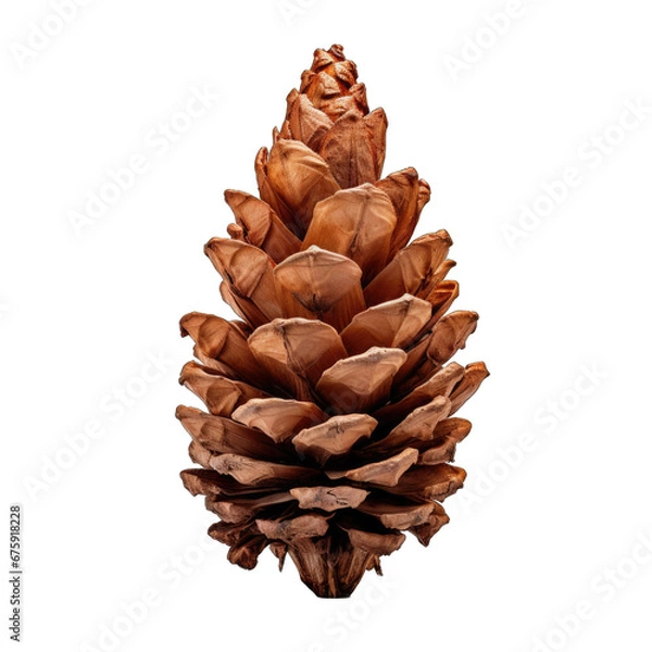 Obraz Swamp cypress cone isolated on transparent background