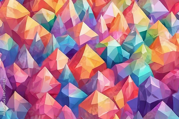 Fototapeta Abstract watercolor background in rainbow colors
