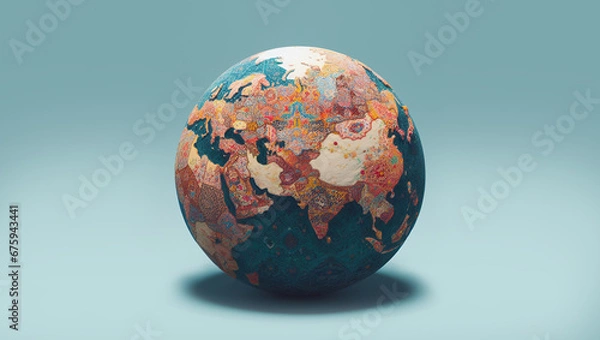 Obraz The ground is covered with Persian carpets