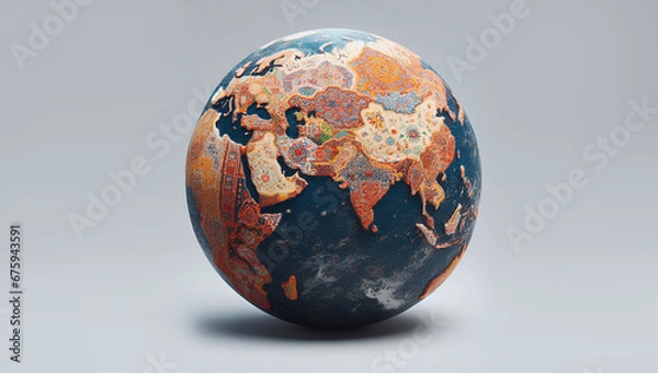 Obraz The ground is covered with Persian carpets