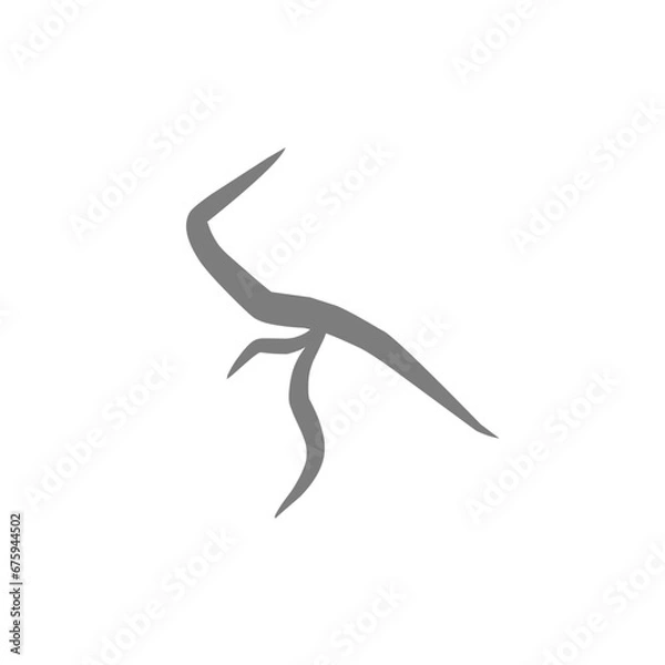 Obraz Cracked hand drawn illustration 