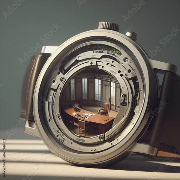 Obraz Conceptual design of the embassy clock