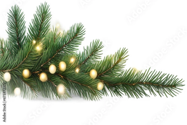 Fototapeta christmas tree branch