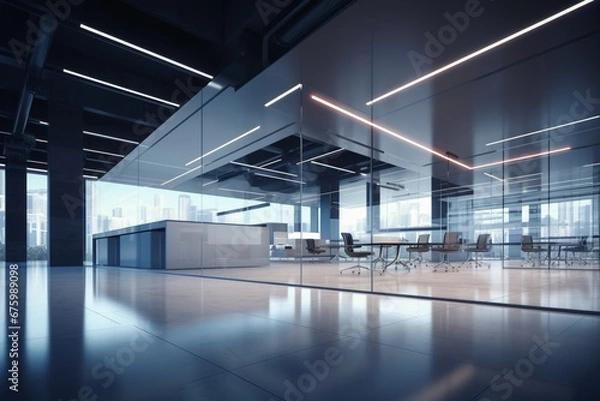 Fototapeta empty office open space interior