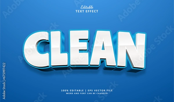 Obraz Text Effect Clean Editable Text Effect 3d Style.