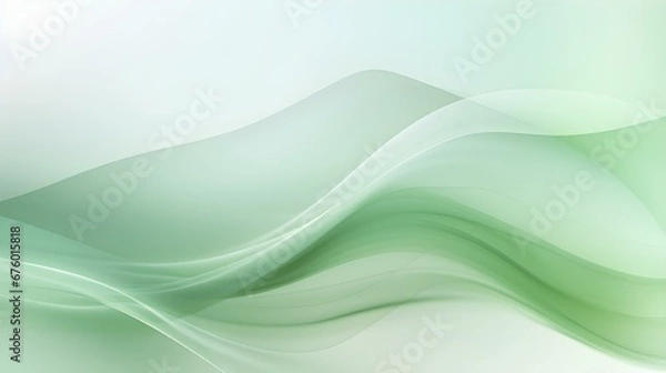 Fototapeta Dynamic Vector Background of transparent Shapes. Elegant Presentation Template in light green Colors