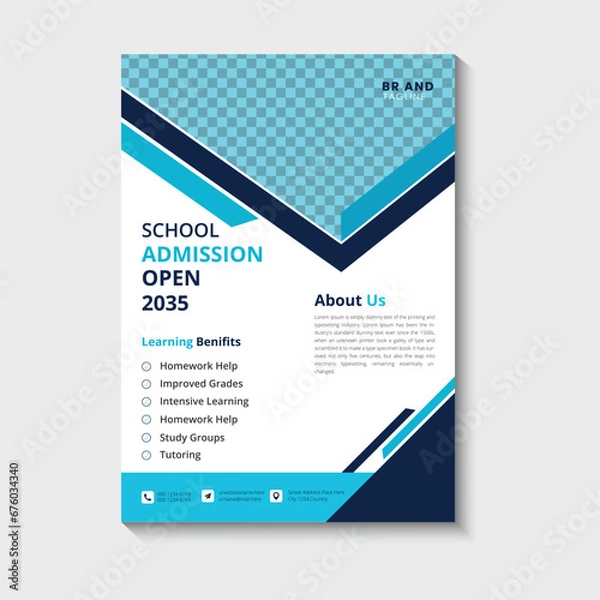 Obraz School flyer template