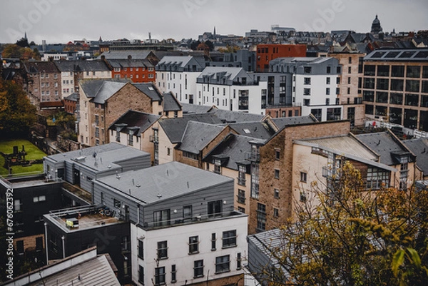 Obraz Moody Edinburgh Royal Mile, Scotland