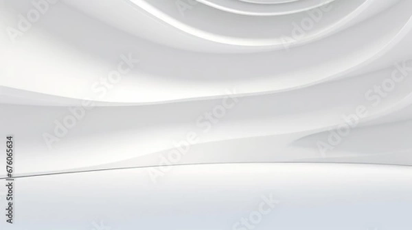 Obraz 3D White Interior Background 