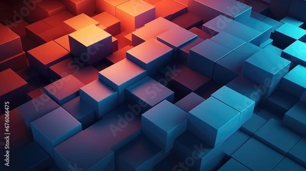 Obraz Abstract 3D Business Background 