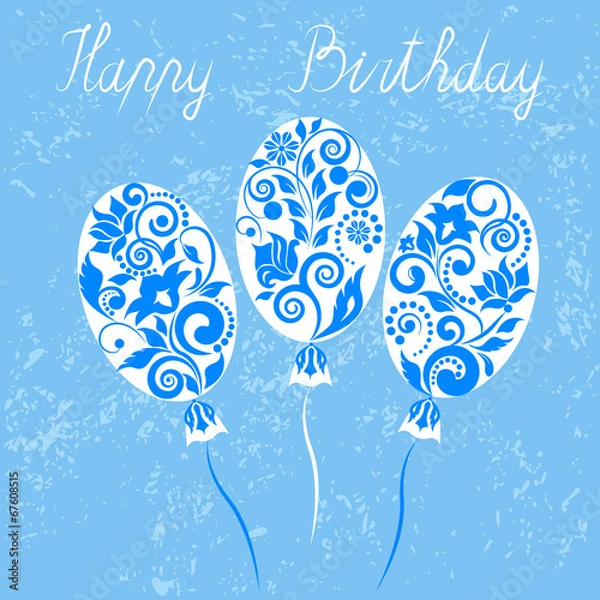 Obraz Balloons with ornament