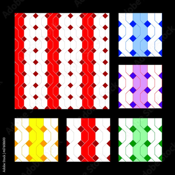 Obraz Seamless abstract geometric mosaic background