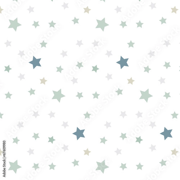 Fototapeta Stars seamless pattern